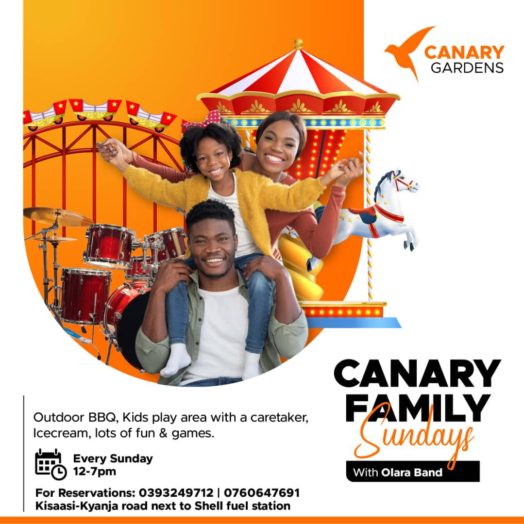 #CANARYGARDENS #FAMILY #SUNDAYS

Every Sunday is family time here at the gardens. The deal is with the children in the upper gardens playing on the bouncing castles and the merry go round (with caretakers) …. the adults listen to the good live music band  by Olara Band.