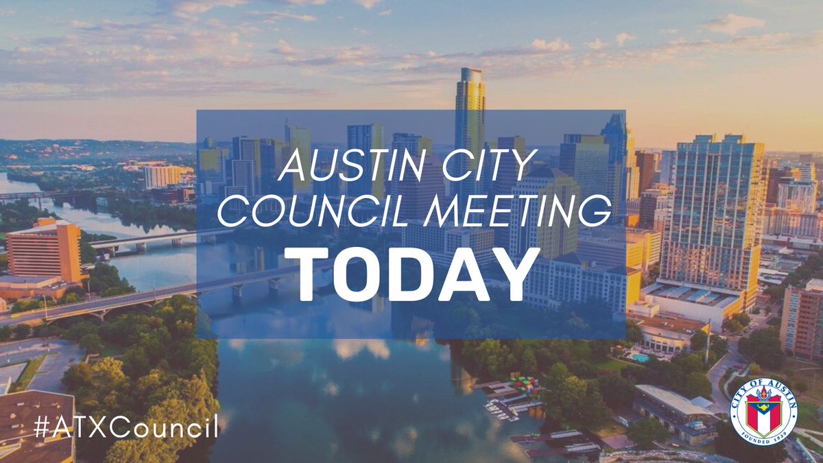 Today’s #ATXCouncil meeting will begin shortly. The 196-item agenda addresses purchases of generators, police reserve force, higher payment for musicians, a temporary emergency homeless shelter, EV chargers and more.