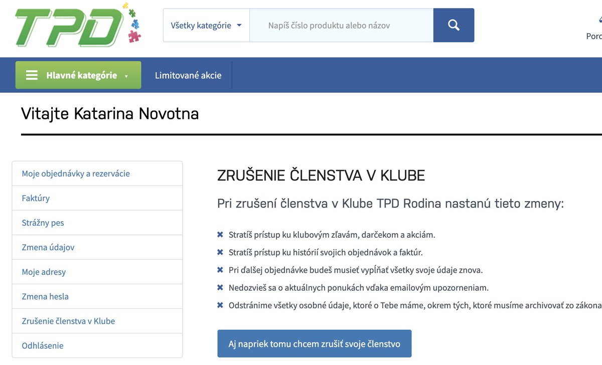 Aj by som sa chcela odhlásiť z newslettera TPD.sk, ale prídem tým aj o prístup k mojim faktúram... #dafuck