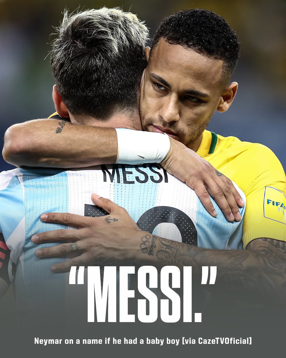 KwesiFCB's tweet photo. #Neymar loves #Messi𓃵 https://t.co/xi87hW3NST