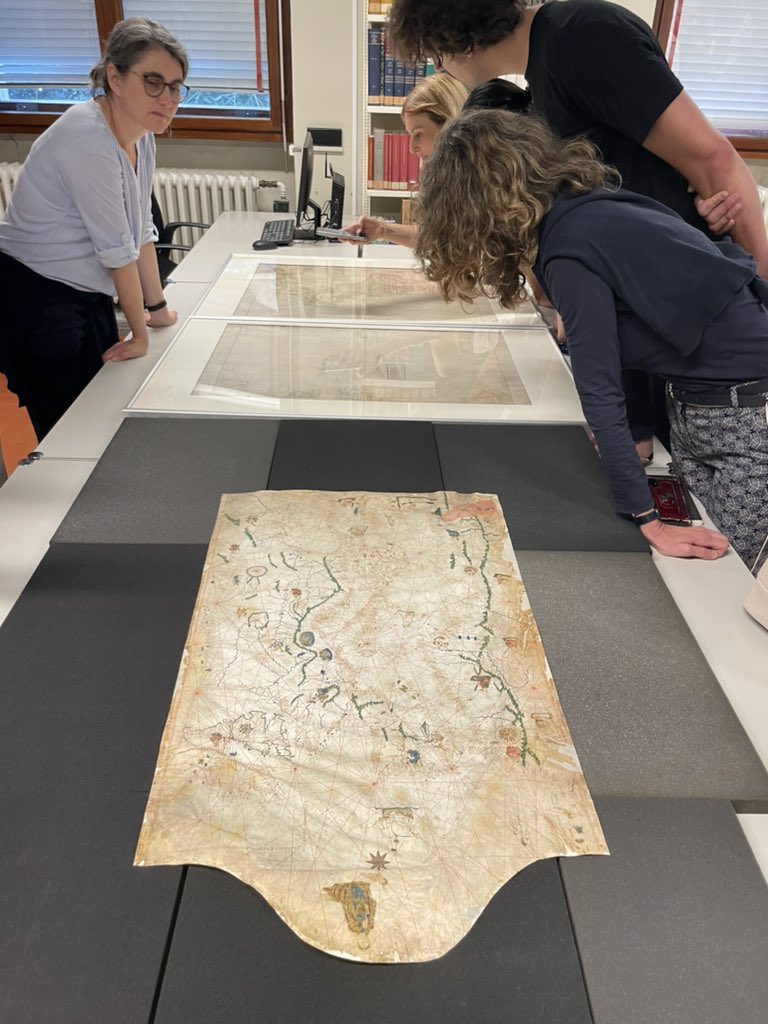 Maps galore at today’s <a href="/hab_wf/">Herzog August Bibliothek</a> summer school session with Chet Van Duzer!