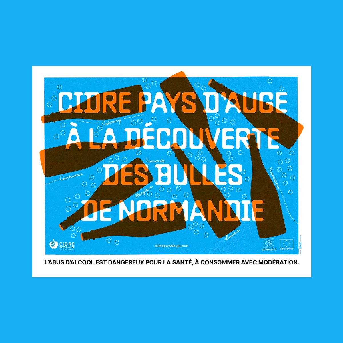 AgenceMurmure's tweet photo. 🆕 Nouvelle collab' avec l'IDAC 🍐🍎: Campagne d'affichage en région Parisienne pour les Cidres et Poiré de Normandie ! 
-
🔠 Baste A par @LiftType https://t.co/S88ETPWAY5
