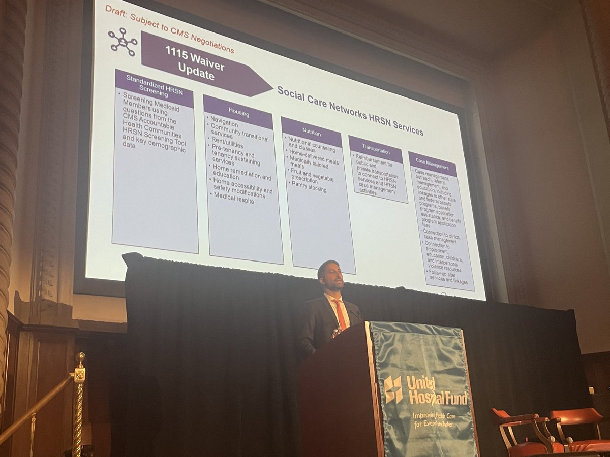 <a href="/HealthNYGov/">NYSDOH</a> An important element of NYHER 1115 is Social Care Networks, with up to 5 in NYC.

Services for reimbursement include standardized health related social needs screenings, housing, nutrition, transportation &amp; case management, Bassiri says <a href="/HealthNYGov/">NYSDOH</a> <a href="/DrOBarbot/">Oxiris Barbot</a> #UHFMedicaid2023
