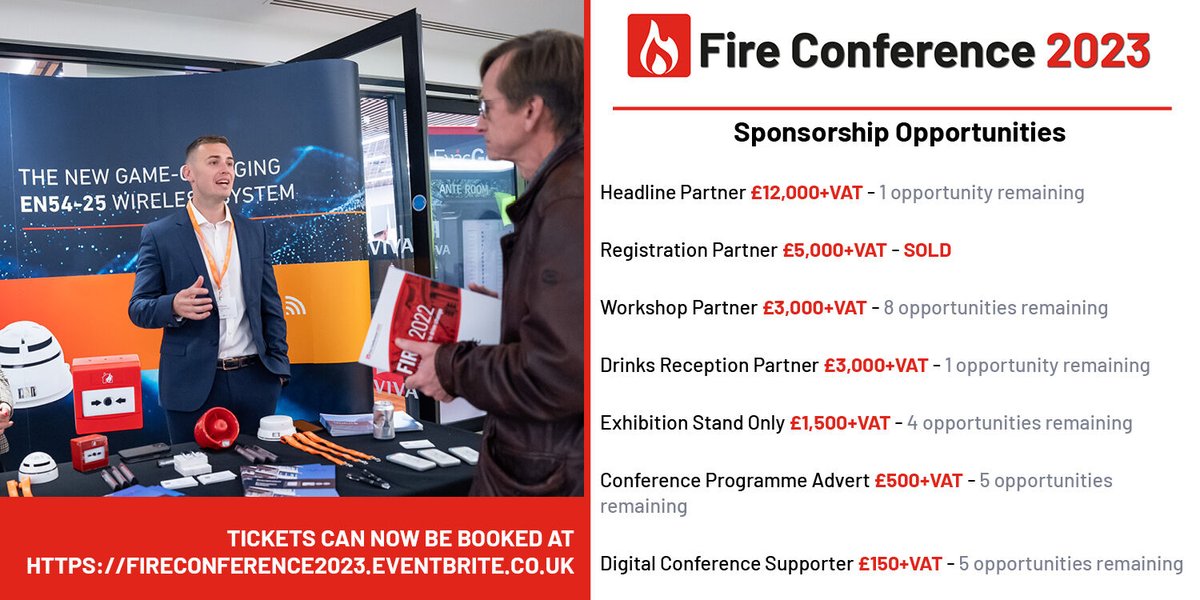 We have a programme of sponsorship and exhibitor opportunities at both the live event and on our online platform, with options to suit a variety of budgets.

Find out more about sponsor opportunities at FIRE Conference 2023: bit.ly/44sBY5M

#FIREConference2023