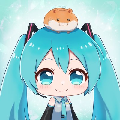 初音ミク 「#新しいプロフィール画像 アイコン変更しました! よろしくお願いします」|ずみっぺ🐹のイラスト