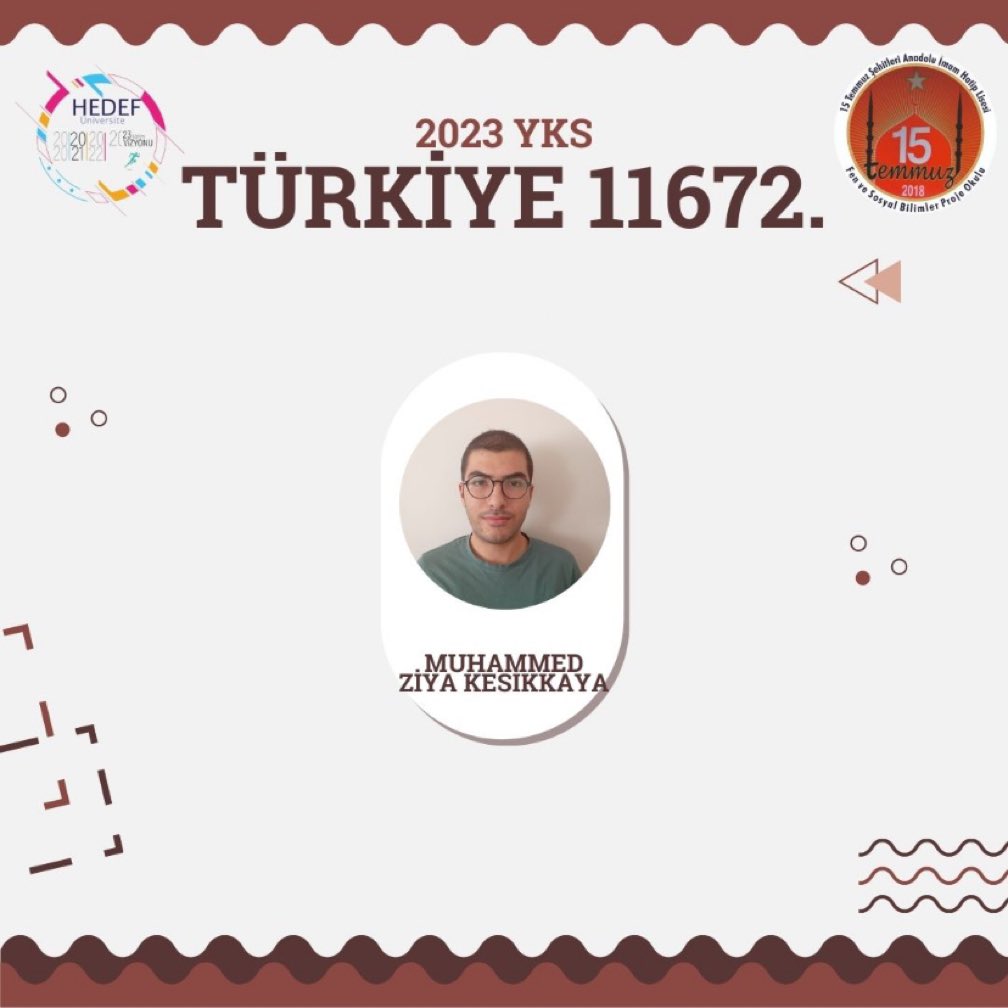 YKS sonuçlarayla gururlandık bugün. 

Sayısal, Sözel, Eşit Ağırlık ve Dil bölümlerinden Türkiye derecesi yapan öğrencilerimizi canı gönülden kutluyor; eğitim hayatlarındaki başarılarının artarak devam etmesini temenni ediyoruz. 

Tebrikler çocuklar, yolunuz bahtınız açık olsun 💪