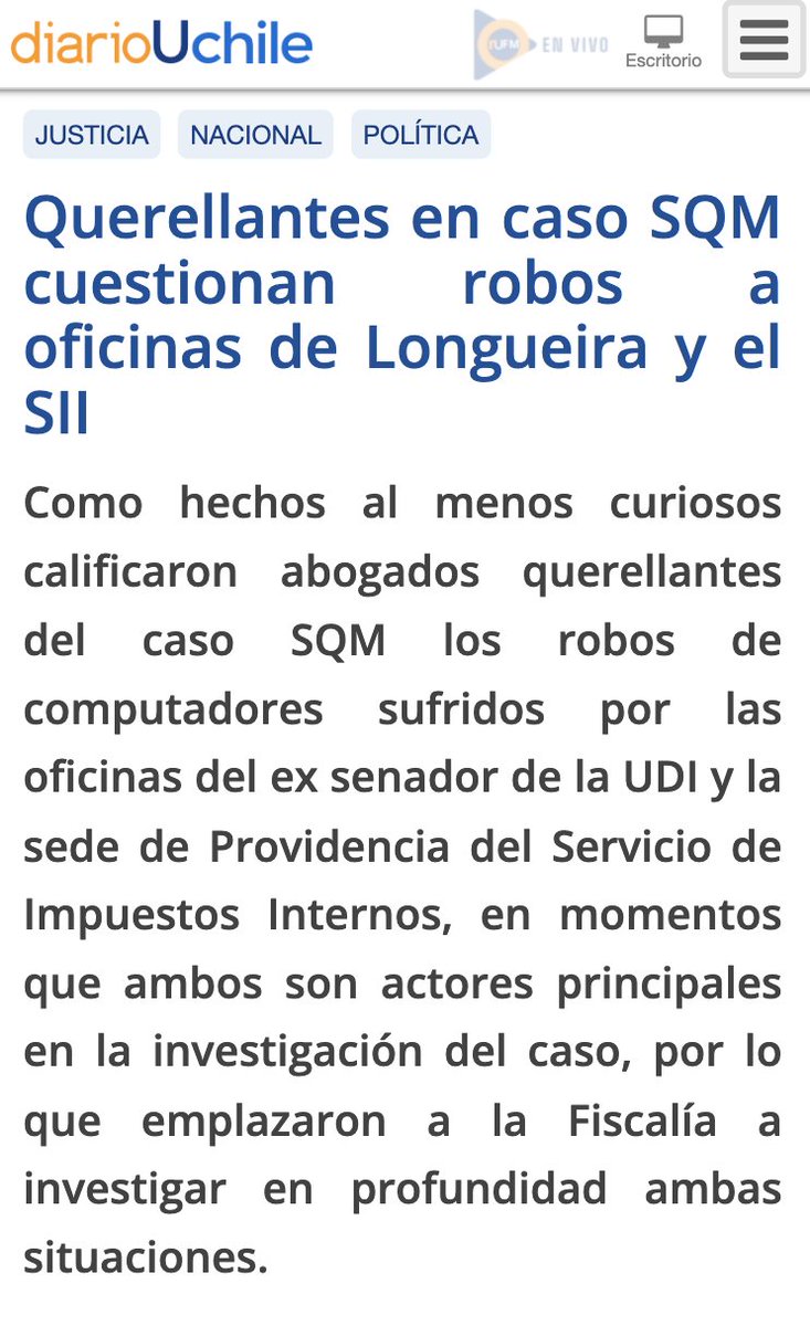 BotCheckerCL's tweet photo. "Robos" Caso SQM

🕵️‍♂️ 30 de Mayo de 2016:  
Roban 20 computadores de oficinas del SII (Providencia). 

🕵️‍♂️ 31 de Mayo de 2016: 
Roban en simultaneo las 3 (TRES) oficinas de Pablo Longeira (Providencia)

🕵️‍♂️18 de Mayo de 2018: 
Roban computador de abogado que investigaba caso SQM