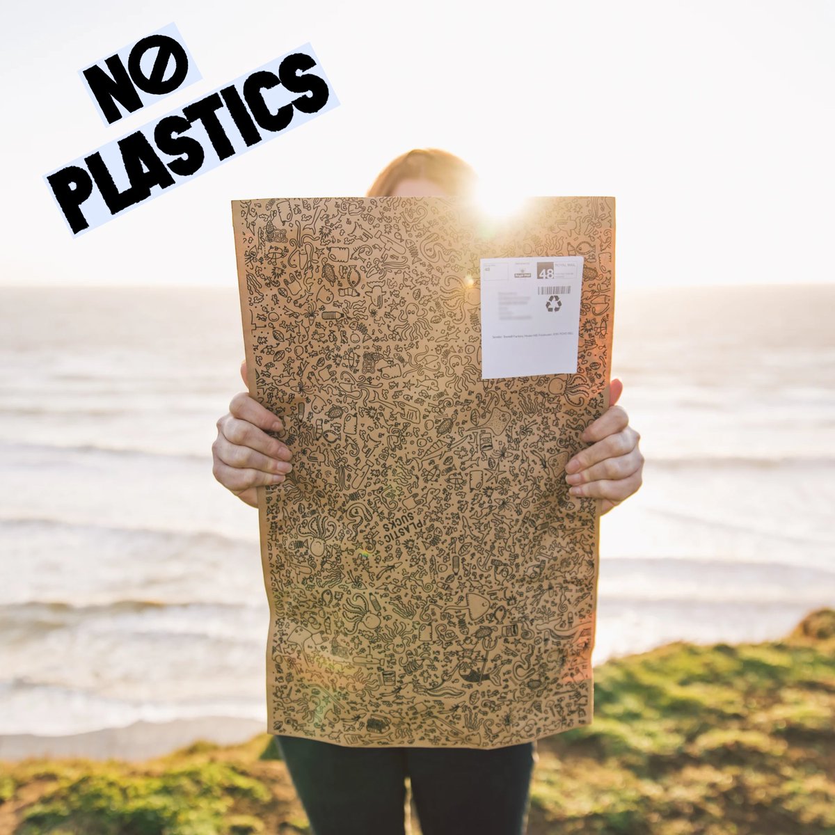 Instead of plastic packaging, we use a rip and splash-proof mailer bag made out of paper. Larger orders come in cardboard boxes, with paper-based tape.

#plasticfree #noplastics #sustainableliving #ecofriendly #ecofriendlypacking #turnthetideonplastic #plasticfreeshipping
