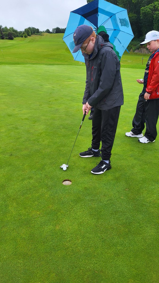 Inclusive Teen Golf Camp Day1we had coaching sessions from PGA Pro Damien McGrane Day2we got soaked on the Oakpark course,but had a fab time completing the 9hole course Thanks to @GolfIreland_ for the goodie bag & to Paula in @carlowgolfclub1 who we worked with on this initiative