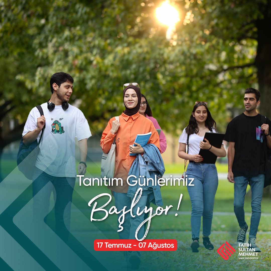 Tanıtım günlerimiz başlıyor!

17 Temmuz - 07 Ağustos tarihleri arasında Haliç ve Üsküdar Yerleşkelerimizdeyiz.

Tüm aday öğrencilerimizi bekliyoruz 🤗

#FSMVÜ  #yks2023  #tercihdönemi