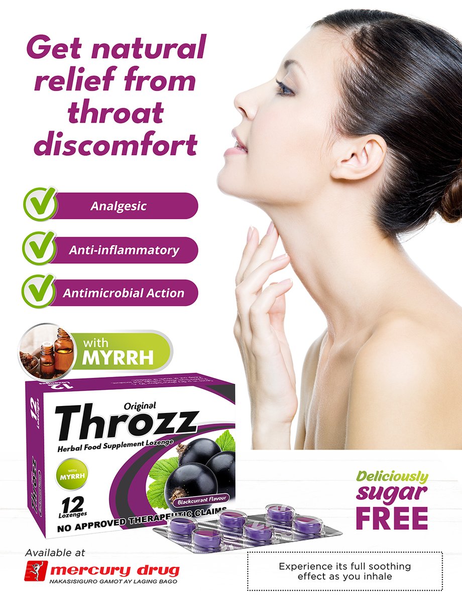 Experience the power of myrrh with Throzz lozenges. #ThrozzLozenges #ThrozzLozengesPh #ThrozzFoThroats #SootheSorethroat #FightCOVID19

josephcruzaguilus.blogspot.com/2023/07/experi…