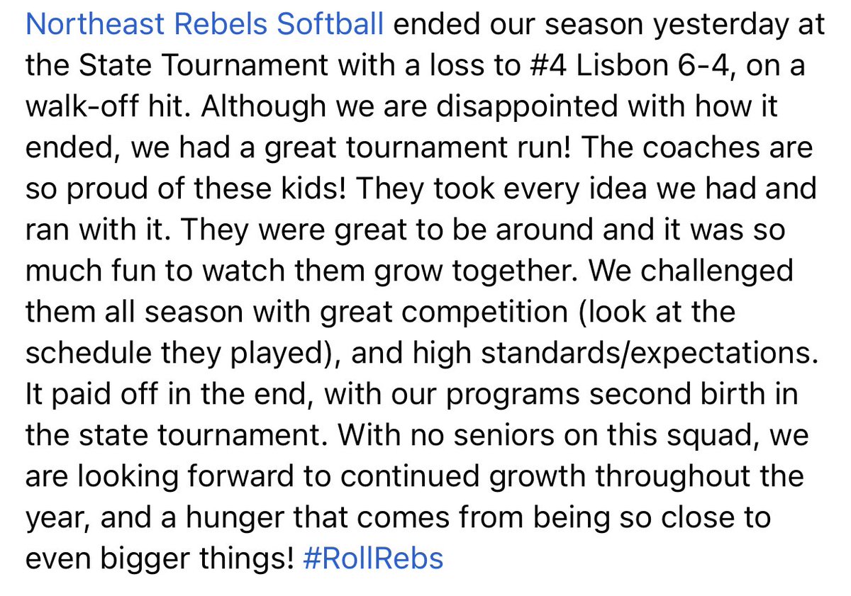 Northeast Rebels Softball (@ne_rebels_sb) on Twitter photo 