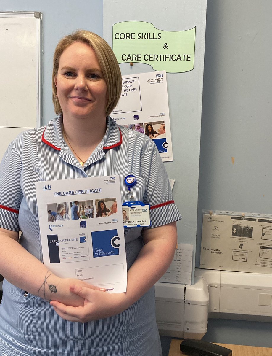 WUTHSkills's tweet photo. As your Care Certificate Lead, we would like to say ‘Thank You’ to all Ward Managers, Staff and Educators in supporting our HCSW’s with completing their Care Certificate! With this dedication continuing, we hope to continue to support more HCSW’s in future! https://t.co/ujliSwkGe4