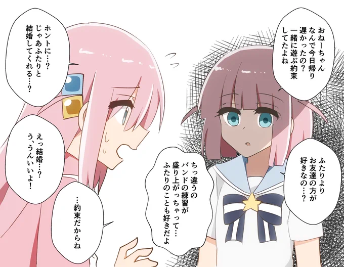 ほのぼのひとふた(ふたひと?)漫画です