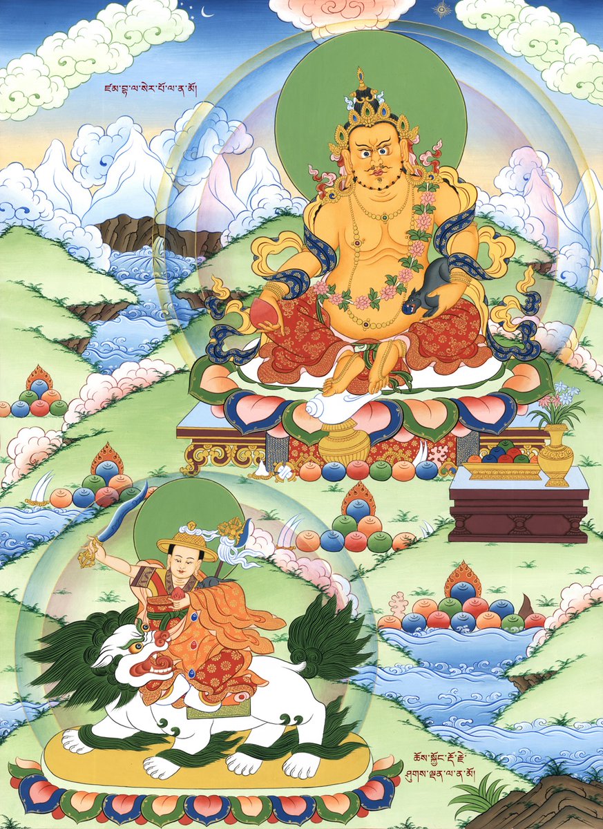 KassAntoinette's tweet photo. 124. Yellow Dzambala (Main figure) 

According to tradition, #Dzambala was Buddha Shakyamuni’s disciple &amp; was a yaksha being. He protected the #Buddha &amp; on one occasion, he was badly injured. 

https://t.co/a3x2vxNNVR
@tsemtulku

#Buddhism 
#spiritualart
#TsemRinpoche 
#art https://t.co/Jo0awKV3GW