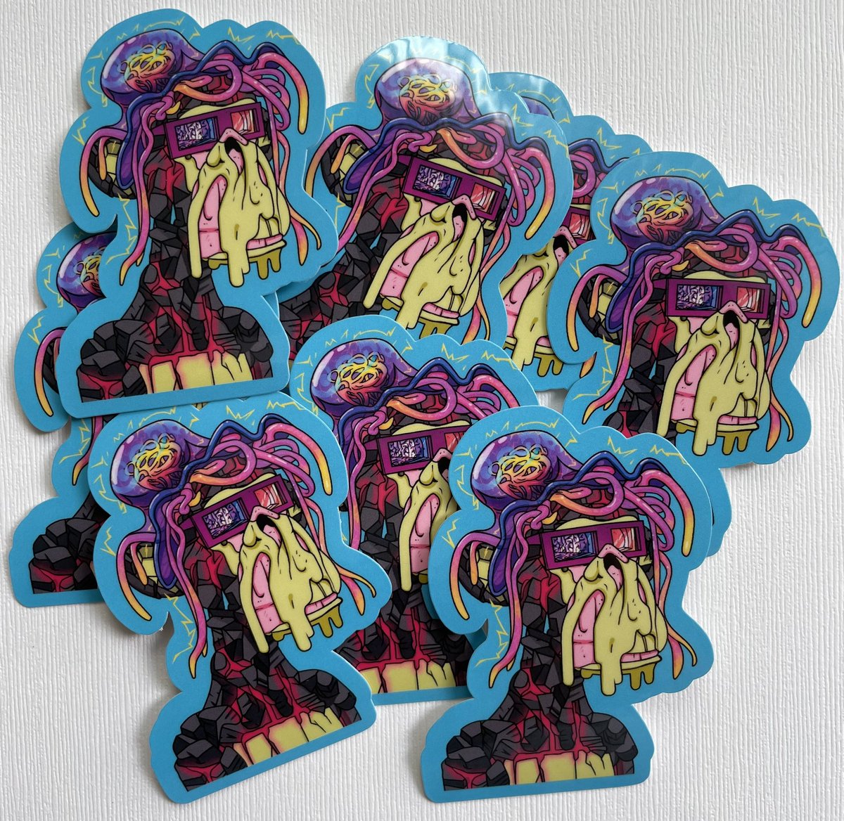 Ape fest is coming! 

Be prepared early and grab some stickers, they are a great way to network and put a little stamp on the world 🌎 😊

Here are just a few of the <a href="/BoredApeYC/">Bored Ape Yacht Club 🍌</a> stickers that I have done 

#bayc #BoredApe #apefest