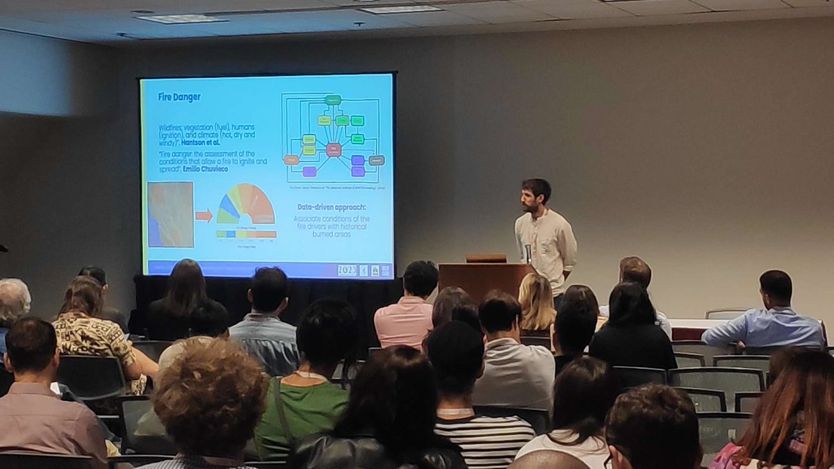 💡 National Observatory of Athens / Orion Lab researcher <a href="/skondylatos/">Spyros Kondylatos</a> speaks about #wildfire danger forecasting with #deeplearning under label noise

📍Pasadena Convention Center #IGARSS2023 

<a href="/DeepCube_H2020/">DeepCube H2020</a> <a href="/iprapas/">Ioannis Prapas</a> <a href="/isp_uv_es/">ISP • Image and Signal Processing</a> <a href="/yannispapoutsis/">Ioannis Papoutsis</a>