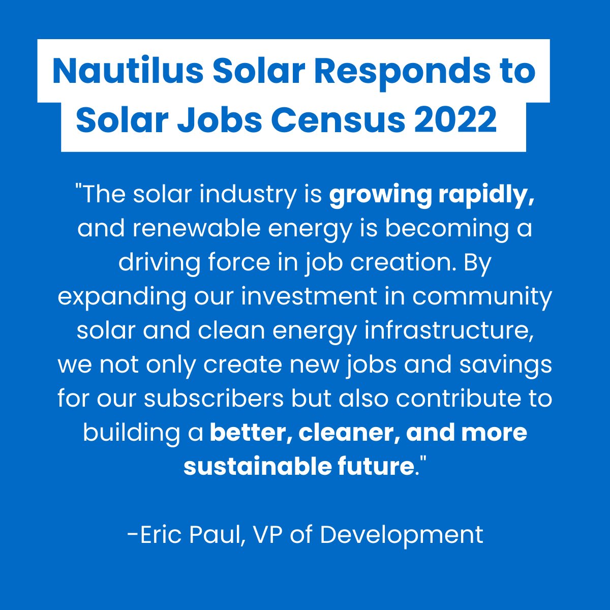 NautilusSolar on Twitter "The 13th annual National Solar Jobs Census