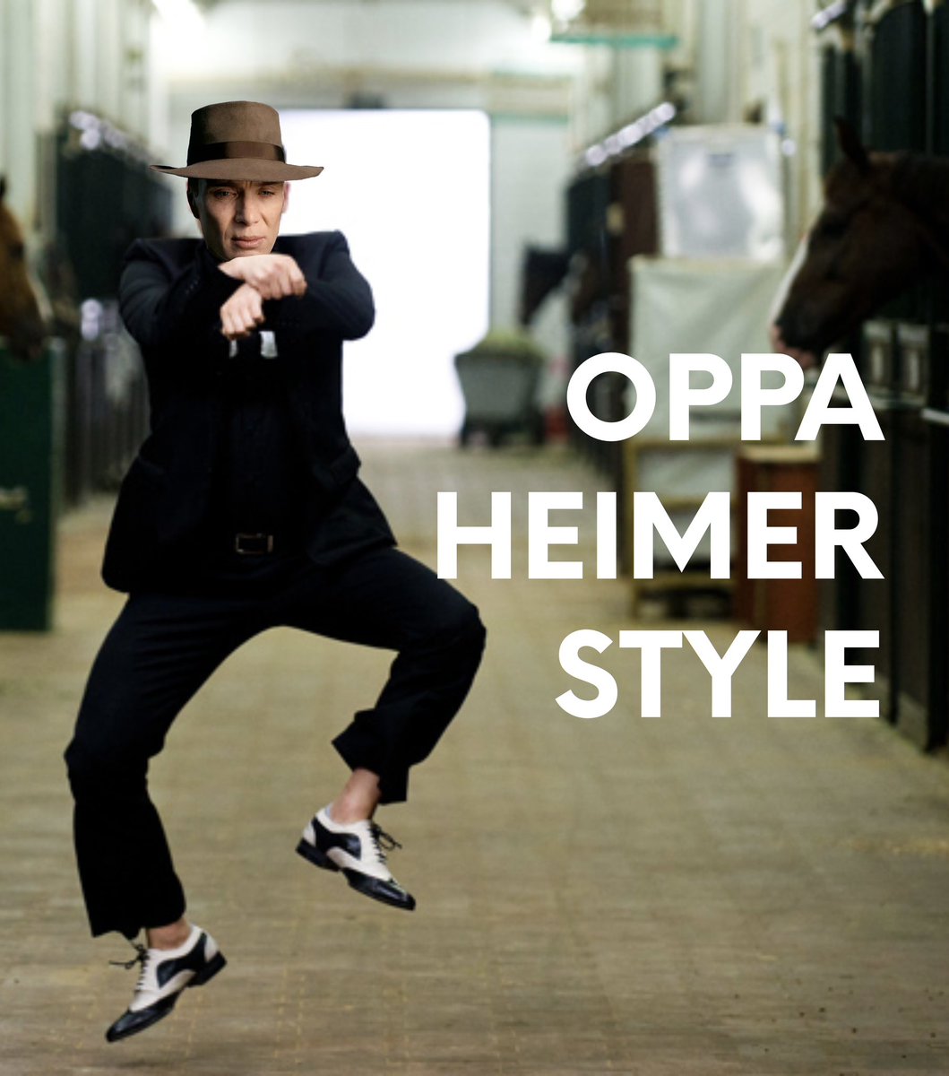 walt_baxter's tweet photo. If you stay through the end credits of Oppenheimer then there’s a JibJab video :) https://t.co/OGousYbJGz