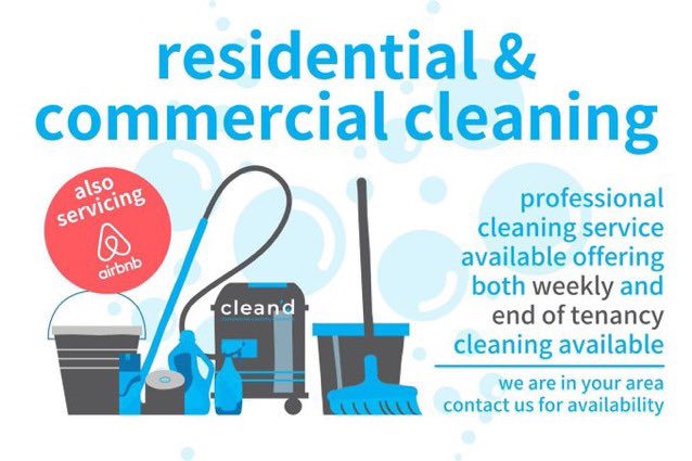 🧹FULL CLEANING SERVICE🧼

Have you been let down by your currently cleaning company? Let us take care of everything with our full commercial and residential cleaning service

Need more info and a FREE quote drop us a DM, call us on 01443 828189 or email sales@clean-d.co.uk