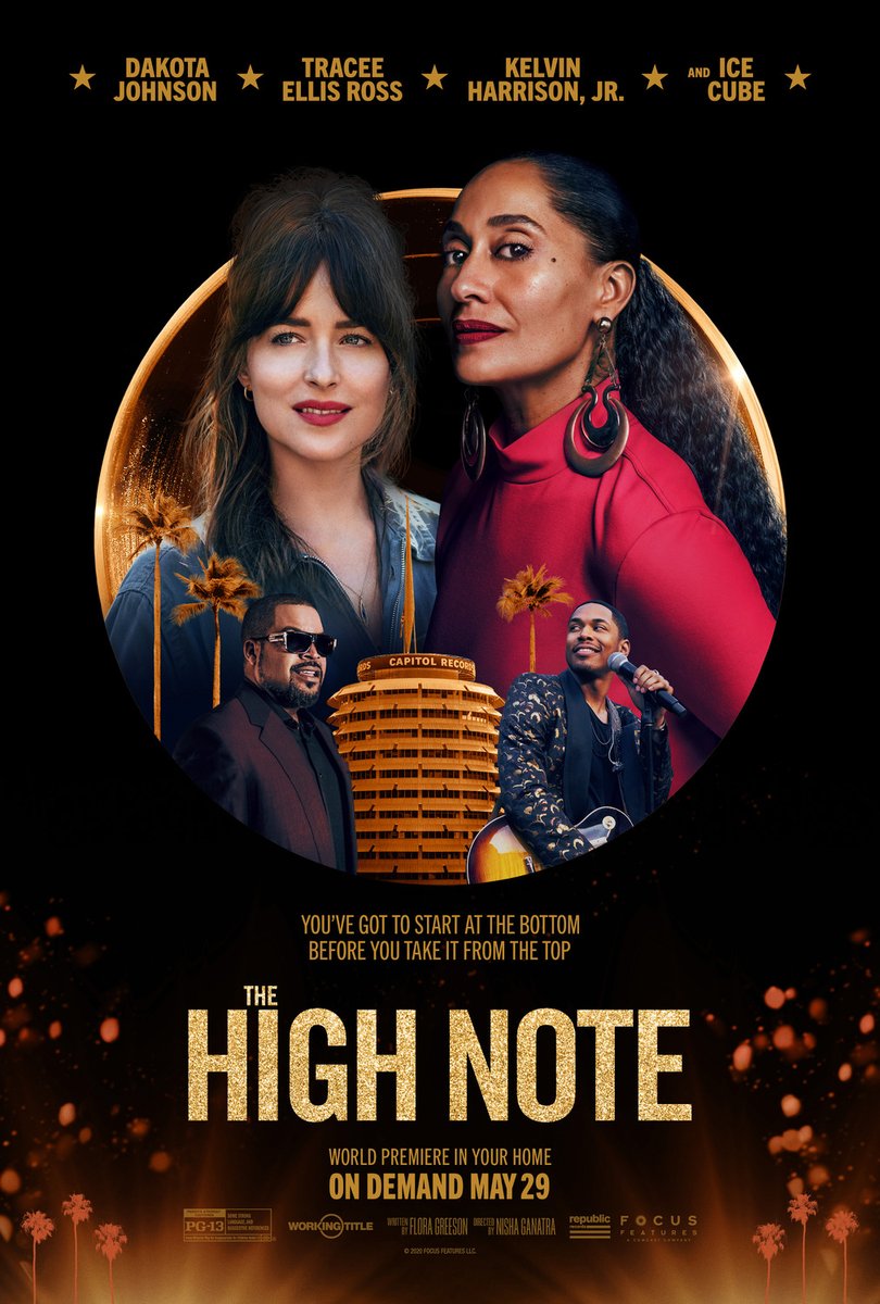 Tonight at Village Center at 7:00 see “The High Note.” An overworked, superstar singer is presented with an idea by her aspiring music producer assistant that could alter her career and change their lives forever. Starring Tracy Ellis Ross, Dakota Johnson.  PG-13. 113 minutes. https://t.co/FwzriQDVKp