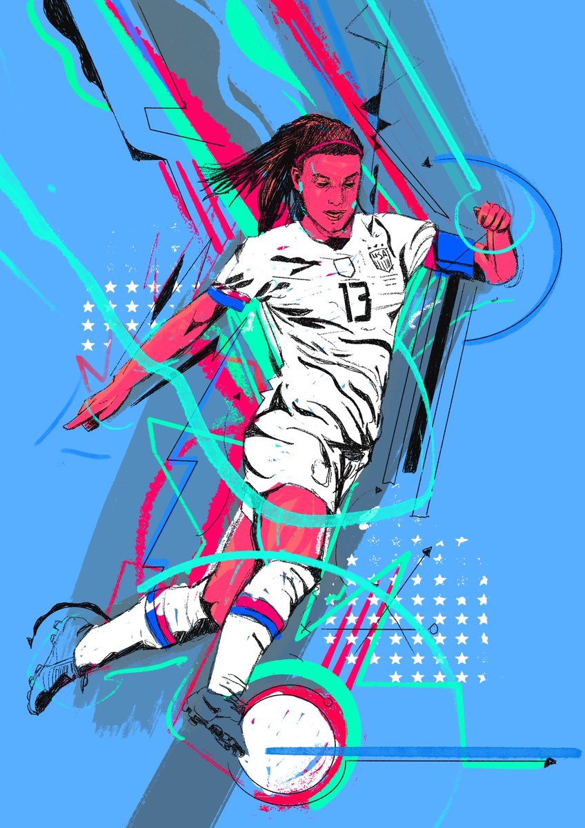 Go USA! Woman World Cup is here to stay - Alex Morgan #football #WomensWorldCup2023 #soccer #woman #illustration #USAteam https://t.co/hIT5ZCWnn9