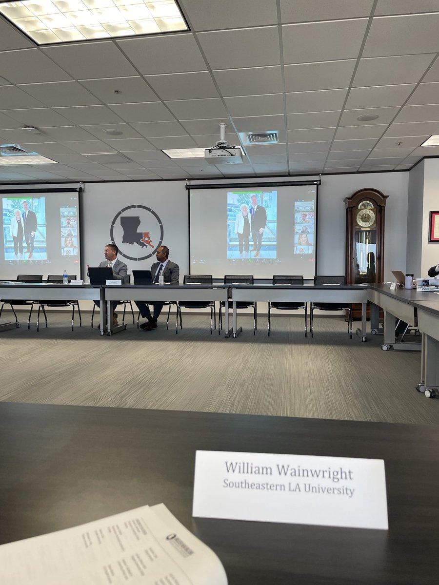 SLUPrez's tweet photo. Great ⁦@GNOinc⁩ Board meeting today! Talking software, wind, and international business development!! ⁦@oursoutheastern⁩ stands ready to engage on all fronts to build  pathways to prosperity for our graduates!! https://t.co/3CRI88zjkB