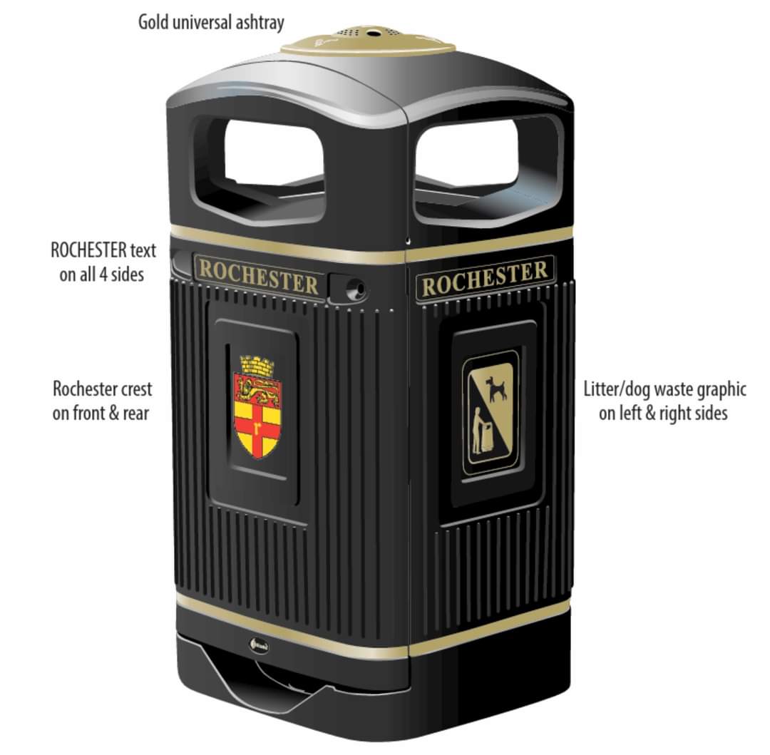 Rochester City Status (@rochestercityst) on Twitter photo Shock! <a href="/medway_council/">Medway Council</a> recognises Rochester as a place and includes the City of Rochester shield on a brand new set of litter bins to be installed!
#RochesterCityStatus #CityOfRochester #SupportersOfRochesterCityStatus #WeAreRochester #Rochester #RochesterKent #Kent #RochesterUK Shock! <a href="/medway_council/">Medway Council</a> recognises Rochester as a place and includes the City of Rochester shield on a brand new set of litter bins to be installed!
#RochesterCityStatus #CityOfRochester #SupportersOfRochesterCityStatus #WeAreRochester #Rochester #RochesterKent #Kent #RochesterUK