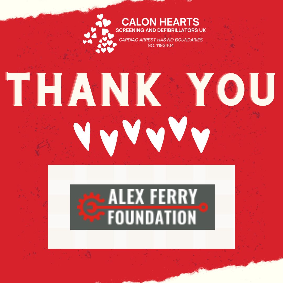 Wow! A huge #ThankYou on #thankyouThursday to the incredible @AlexFerry_UK for their generous donation which will allow us to place community defibrillators, teach CPR & offer Heart Screening sessions through our #mobileheartscreeningmission #CSR #Kindness #SocailResponsibility