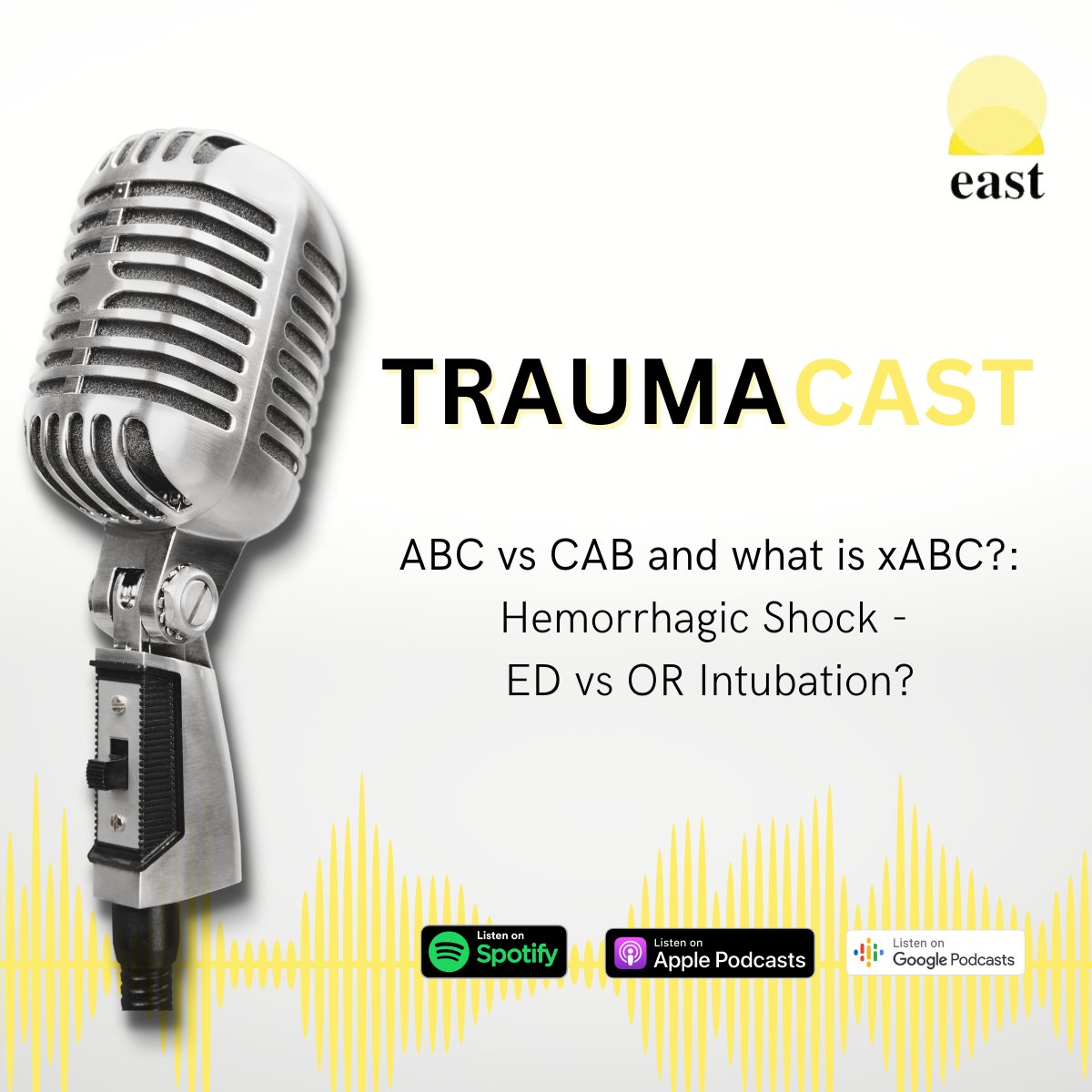 Join @TatiCPCardenas and @ResusOne interview @pferrada1 & @STaghaviMD about ED vs OR intubation in pts with hemorrhagic shock. ABC vs CAB and what is xABC? bit.ly/46YJqaD #EASTtrauma #EASTorg #trauma #traumasurgery #surgeons #surgtwitter #medtwitter #soMe4trauma