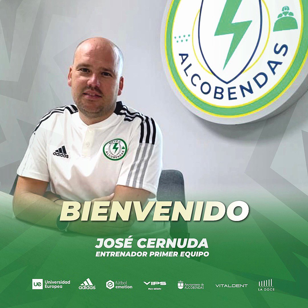 OFICIAL | José Cernuda será el entrenador del primer equipo para la temporada 23/24. - Bienvenido, míster! - @J_cernuda - #RCAlcobendas