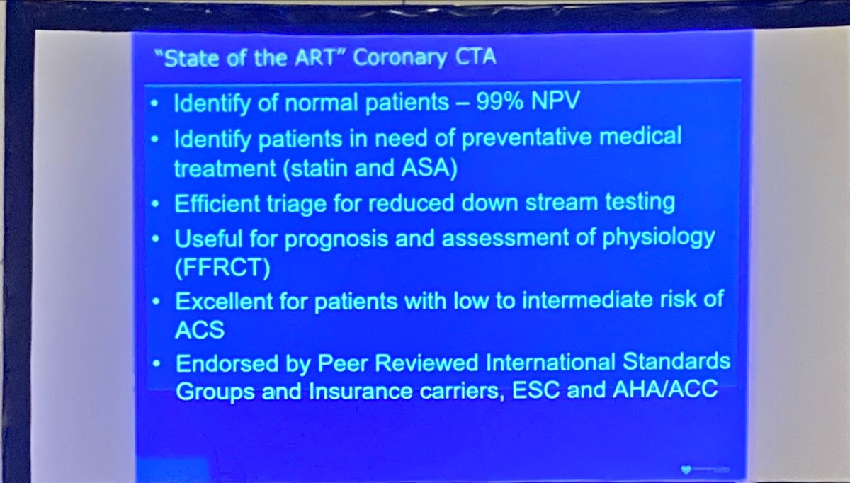 Understand at #CCTA that is normal: 99% NPV CCTA helpful for planning preventive tx CCTA is efficient triage test #YeSCCT #ASPC2023