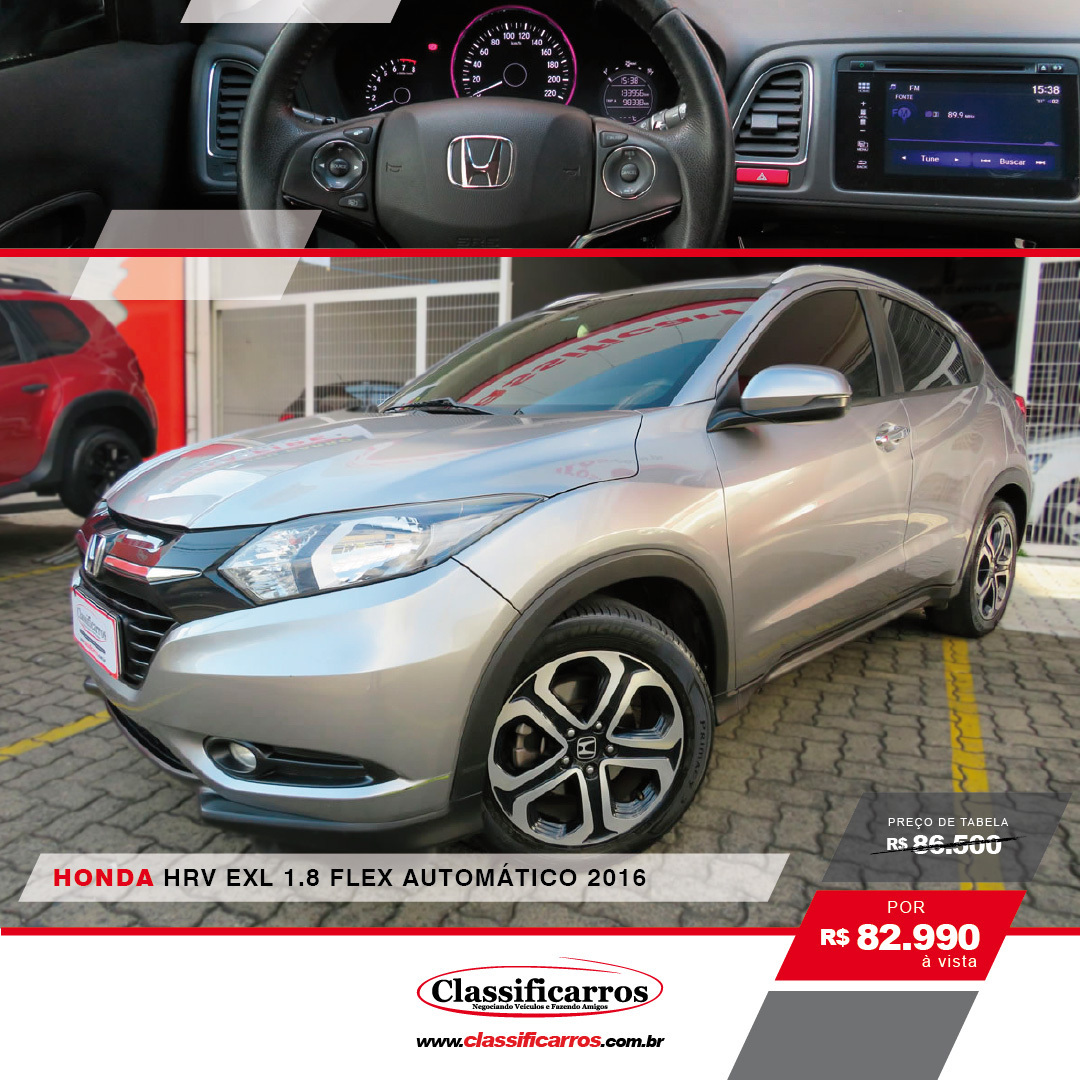 classificarros's tweet photo. Um dos SUV's mais elogiados e com melhor revenda do mercado. #HondaHRV top de linha, motor flex de 140cv que oferece economia e desempenho. E mais: multimídia e bancos em couro.
Vem que aqui dá negócio!
.
📍- Loja em #Campinas
☎- (19)3243-6665
📲- (19)99122-9804 #whatsapp https://t.co/9kwCSGVIq8