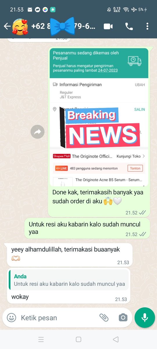 Testimoni vo-ch shopee live. Besok open lagi yaaw 💪🏻😉