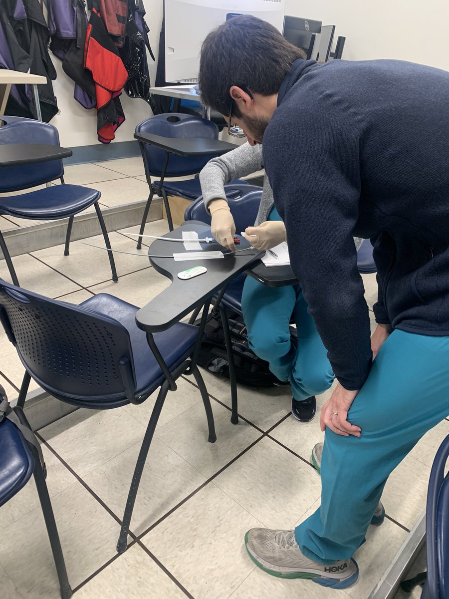 JeffCVIR's tweet photo. IR skills simulation bootcamp this morning! Hands-on practice with US-guided access/biopsy, suturing, knot tying, embolization, and wire/catheter skills. Always great to keep the skills sharp #irad @SIRRFS https://t.co/OFz9swlWuX