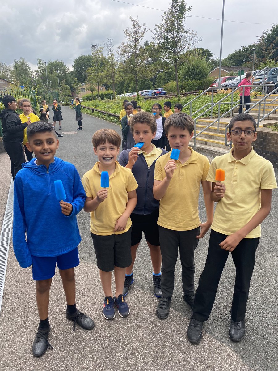 class5aWLP's tweet photo. 5A were treated to ice creams today for winning the attendance award across the whole school for this academic year. What a fantastic group of children 🍦@WheelersLanePri https://t.co/DZlekLHLuo