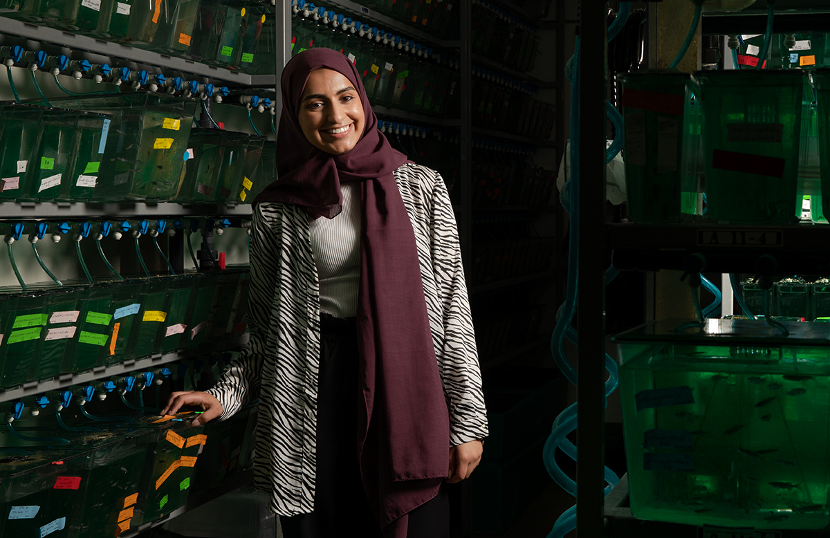 Sarah Almutawa, a spring @UWBioMajor grad, paved her way to the #RhodesScholarship finals -- and a bright future in research --through work with @JunsuKang2 on a new genome editing technique. go.wisc.edu/grow-almutawa @UWMadisonCALS @uwalumni @UWMadisonAwards #Summer2023Grow