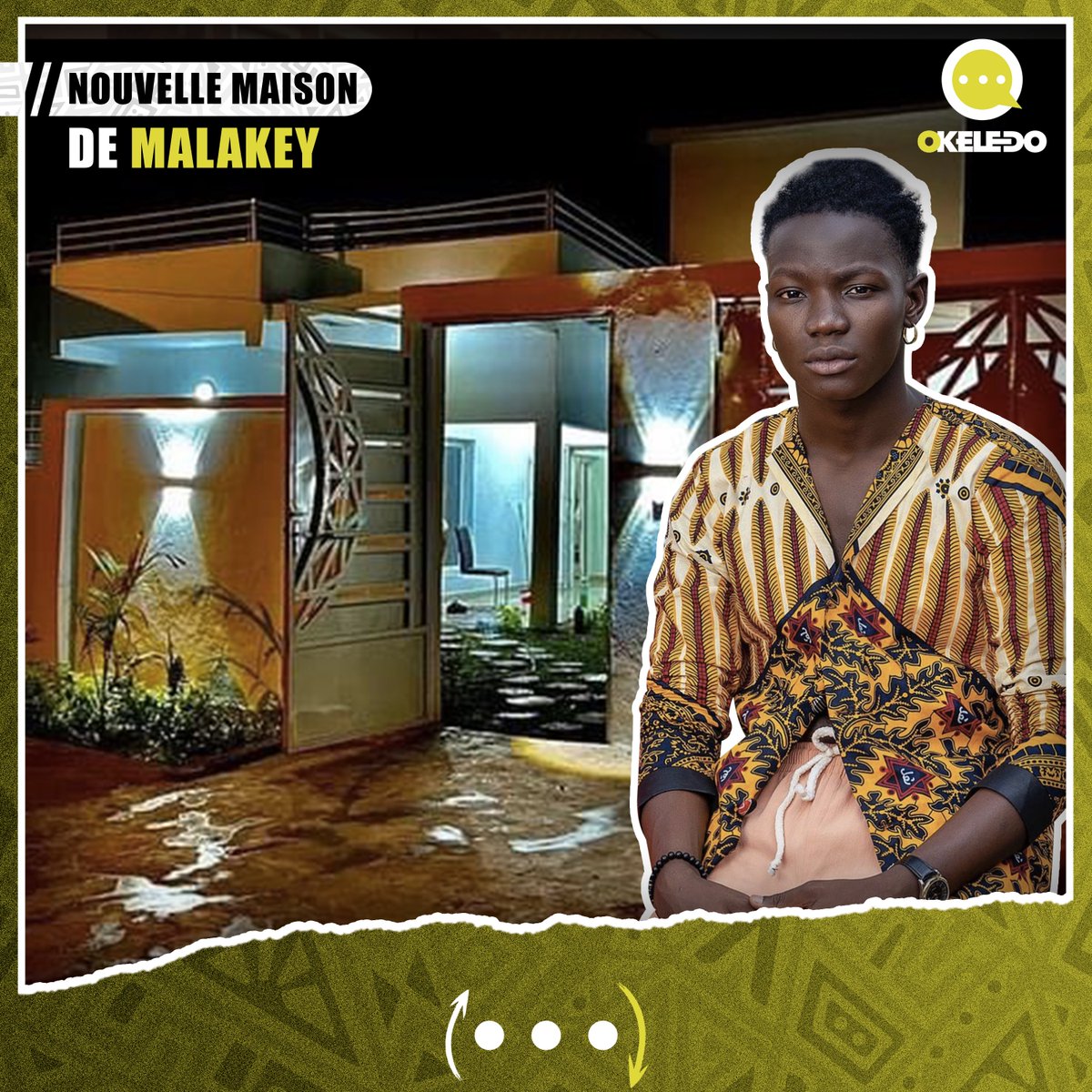 Okeledomag's tweet photo. La bonne nouvelle s’est répandue, an ka djamana fambai, ce matin comme une trainée poudre. Tout le monde est kabako de la beauté de la nouvelle maison de Malakey - Officiel .
#Malakey #Okeledo https://t.co/5ebMjCH8Fx