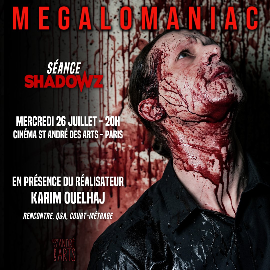 shadowzvod's tweet image. 🔪 MEGALOMANIAC - Séance exceptionnelle au cinéma en présence du réalisateur ! 😱

Âmes sensibles : fuyez loin, très loin...

Réservations ouvertes sur le site du cinéma !

@Okayss_prod @KarimOuelhaj @cine_saintandre

#Megalomaniac #Shadowz
