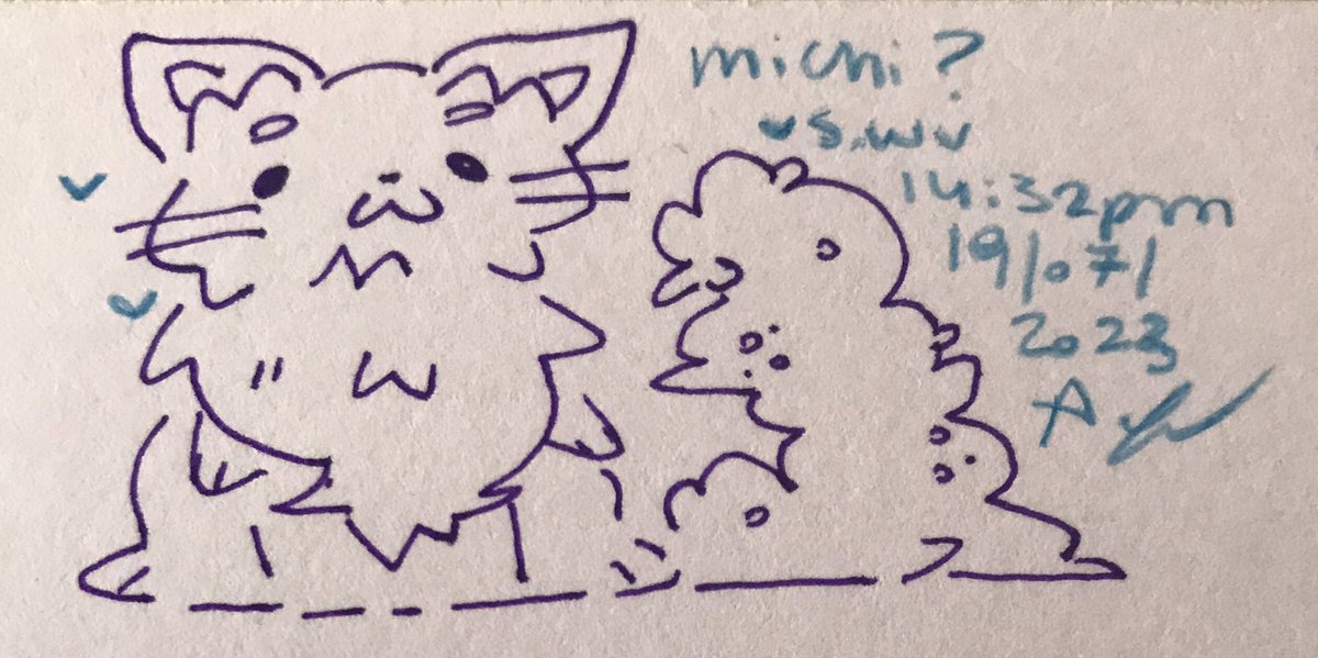 SakuraWolf2002's tweet photo. happy friend's day everyone #happyfriendday #happy #draw #hi #oc #purple #lineart #cute #sketch #sketchbook #cat #furry #furryart #art #tradicionalart #tradicional #friends #friend #ThankYou https://t.co/UyEXyvXBbT
