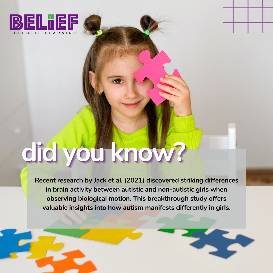 BeliefEclectic's tweet photo. Did you know? Research shows differences in brain activity between autistic and non-autistic girls. This deepens our understanding of autism. At B.E.L.I.E.F., we prioritize clinical research for personalized support. Join us in advocating for inclusive #autismresearch! https://t.co/e0hWo9flci