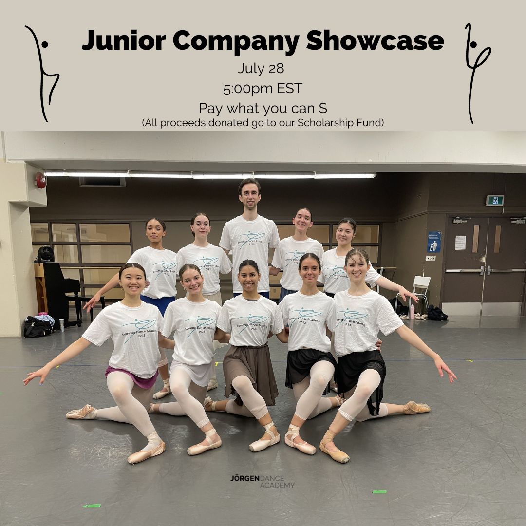 JorgenDance's tweet photo. #JuniorCompany 2023 showcase is NEXT WEEK ft. 2️⃣ World Premieres from Artistic Director Bengt Jörgen C.M. & #BalletMaster Hiroto Saito!
📍#JörgenDance Studios
📅July 28
⏰5pm
🎟️Pay what you can (proceeds go to Scholarship Fund)
🔗https://t.co/zUeE4Kvc6w
#JörgenDanceAcademy https://t.co/JRoNpha0Sf