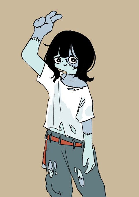 「black hair zombie」 illustration images(Latest)