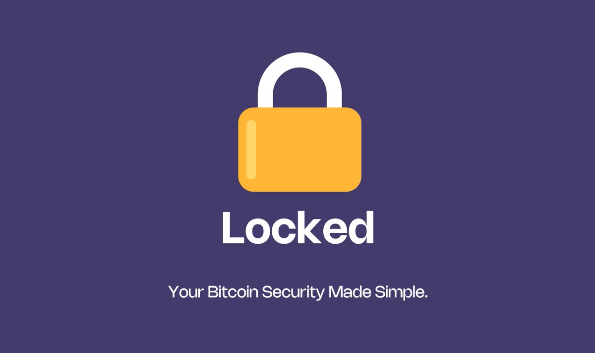 Everyone's first #Bitcoin purchase involves using a custodian.

Coinbase, Mt. Gox, FTX, BlockFi, etc.

Locked will change this.

Bitcoiners will onboard the next wave of adoption directly to cold storage.

Join us to become a Bitcoin Advisor.

lockedbtc.com