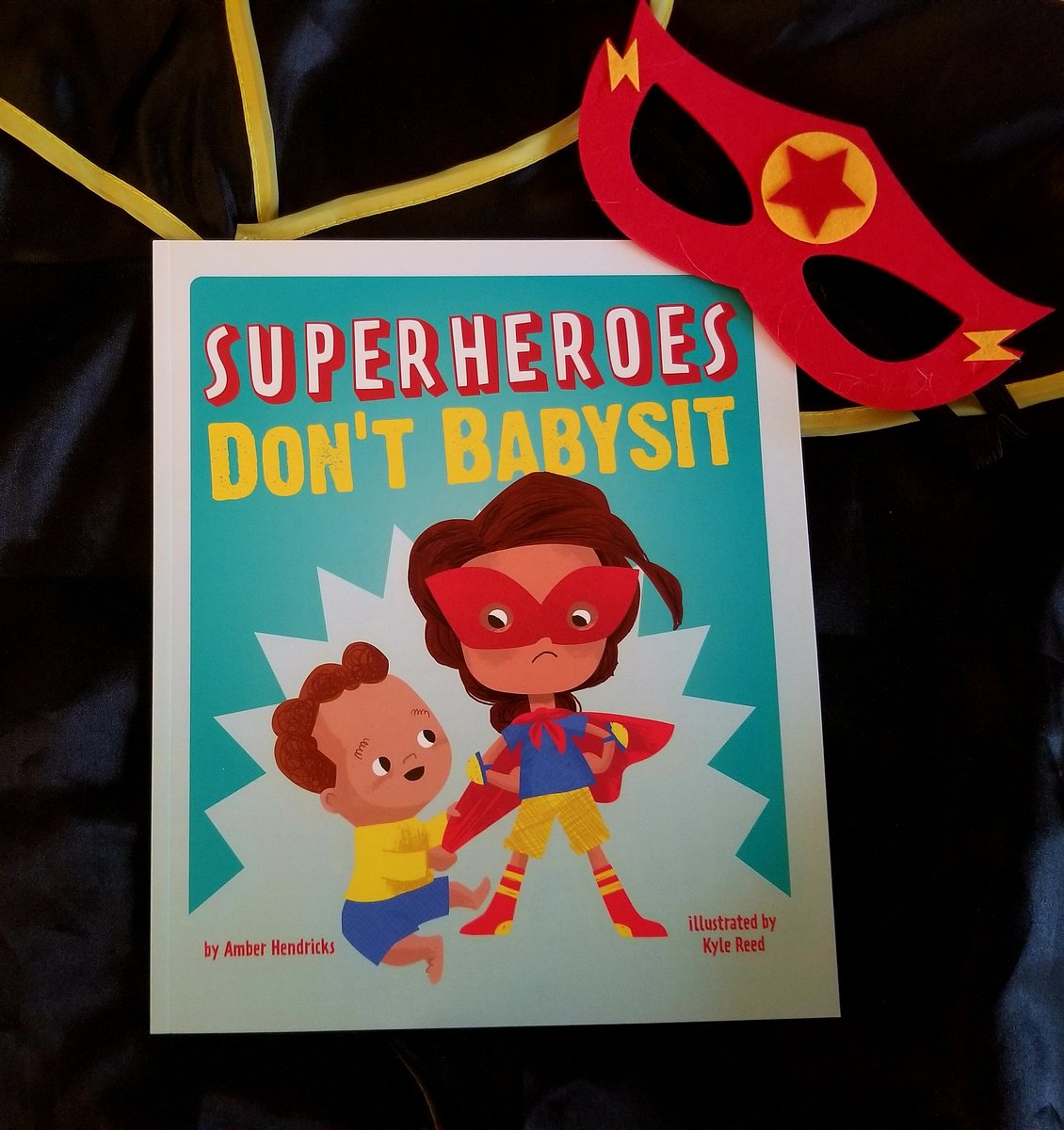 Calling all super #TEACHers, #Librarians, & #Parents! I'm giving away 1 of my author copies of SUPERHEROES DON'T BABYSIT in paperback! Just follow, like/RT for a chance to win! US only. Giveaway ends 7/28/23. #Giveaway #Kidlit #KidlitArt #picturebooks #Library #backtoschool