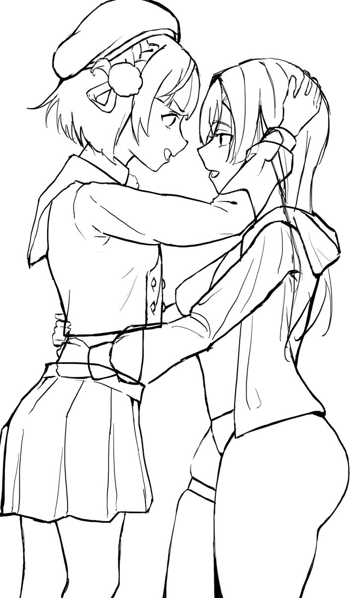 WakuAnzu's tweet photo. ラフ https://t.co/uVeeIhvkWM
