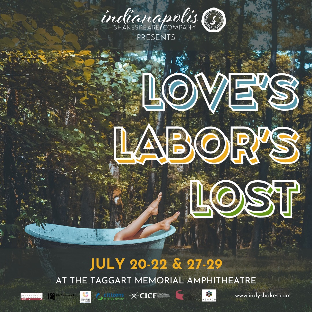 Tonight is the opening for Indianapolis Shakespeare Company's production of Love's Labor's Lost at the Taggart Memorial Amphitheatre! Reserve your free tickets and enjoy some summer outdoor theatre July 20-22 and July 27-29! Learn More: indyshakes.com/loveslaborslost