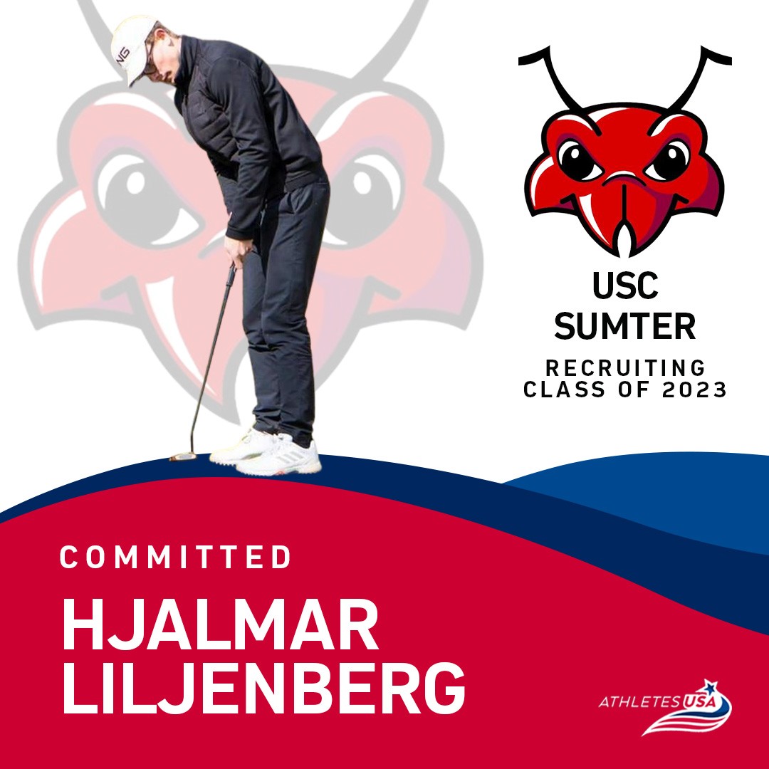 Congrats to Hjalmar Liljenberg on his commitment to USC Sumter, South Carolina in the NJCAA ⛳🎓🇺🇸✍ He will join the program in the Fall 2023 💪

Check out his recruiting profile: https://athletesusa.... instagram.com/p/Cu7GFOKtBIv/