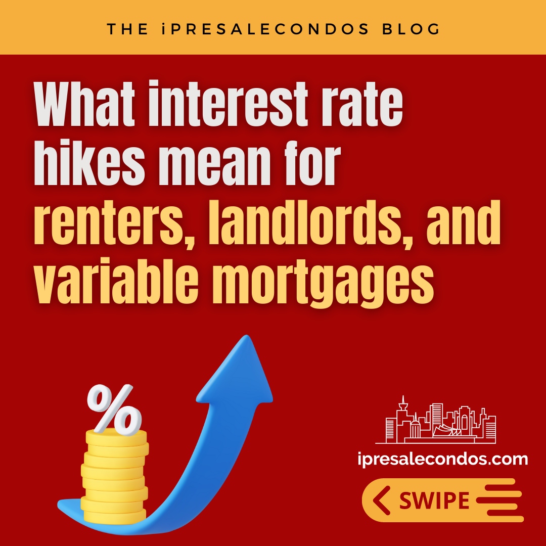 ipresale's tweet image. Bank of Canada just made a move! 💼💰 They've hiked up the interest rates, but how will it impact you? Let's dive in and explore what this means for your finances. 💸💡 #BankOfCanada #InterestRates #FinancialImplications #ipresalecondos