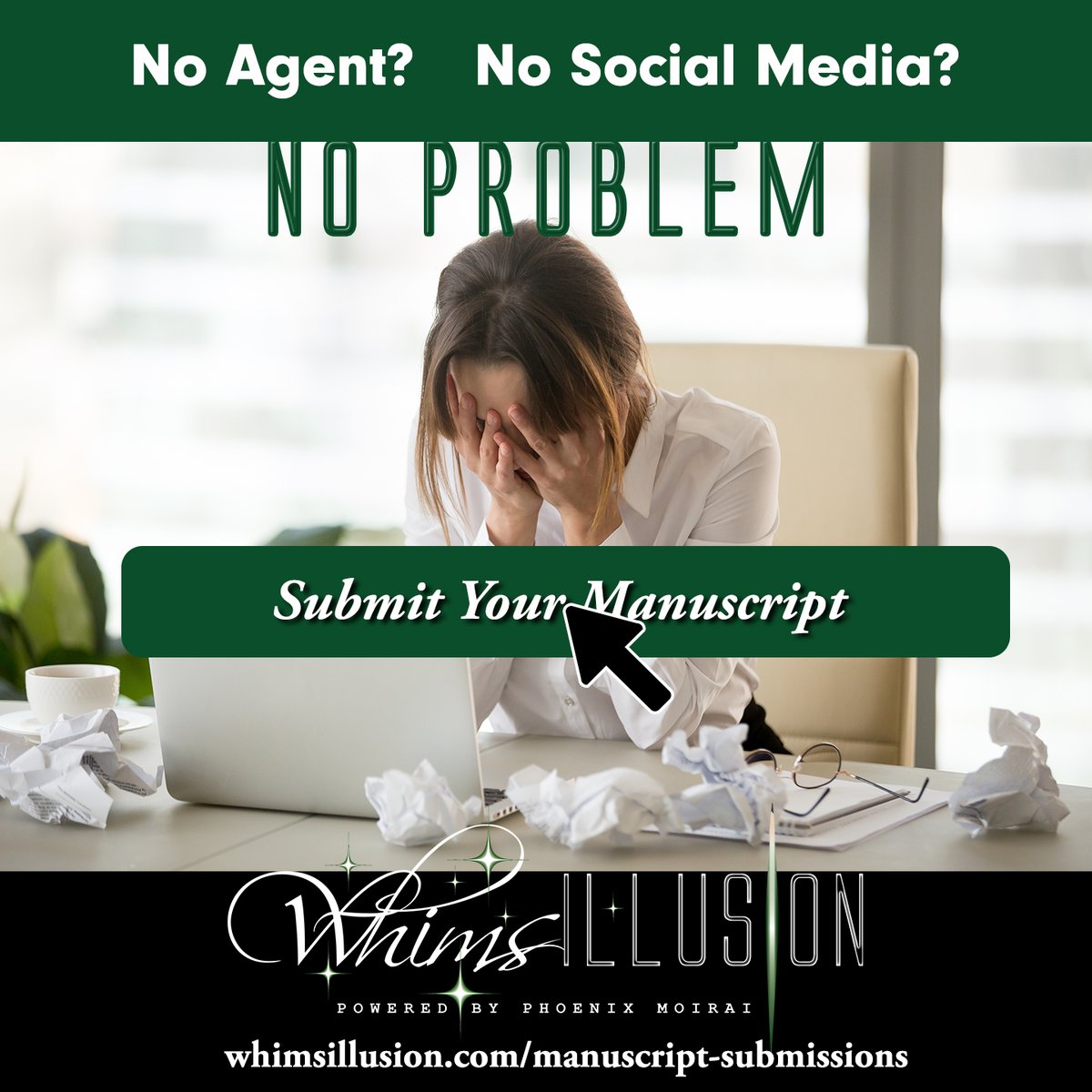 phoenixmoirai's tweet photo. Calling all #writers! Submit your manuscripts today. No agent or social media following needed.
https://t.co/OHo9vdjoQy
#Manuscripts #SubmitToday #WritingCommunity #WriterLife #PublishingOpportunity #OpenSubmissions #NoAgentNeeded #NewAuthors #WriterSupport https://t.co/wKGsa6jTx1